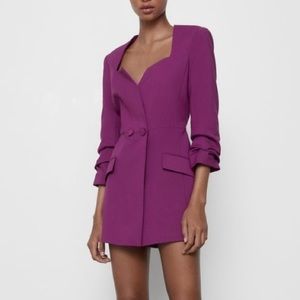 Zara purple jumpsuit